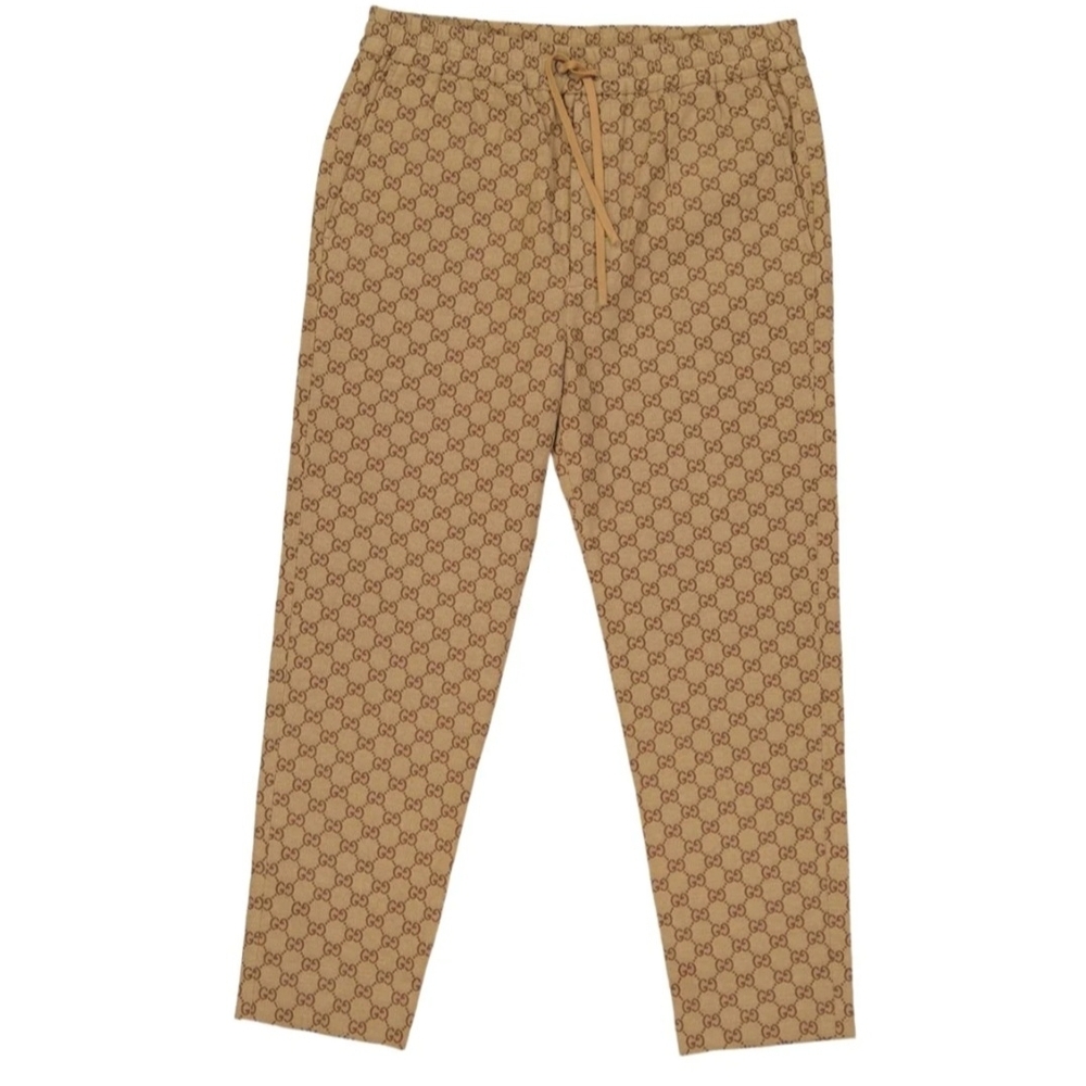 Gucci Tan Monogram Chinos for Men